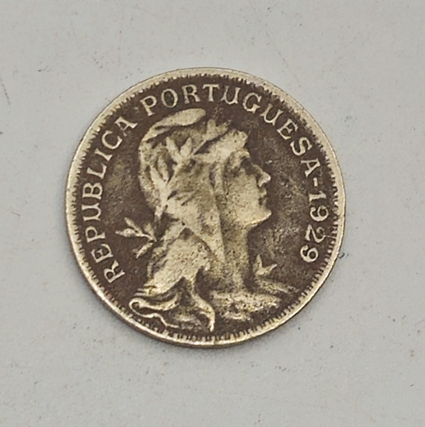 Vintage 1929 PORTUGAL 50 CENTAVOS REPUBLIC COIN