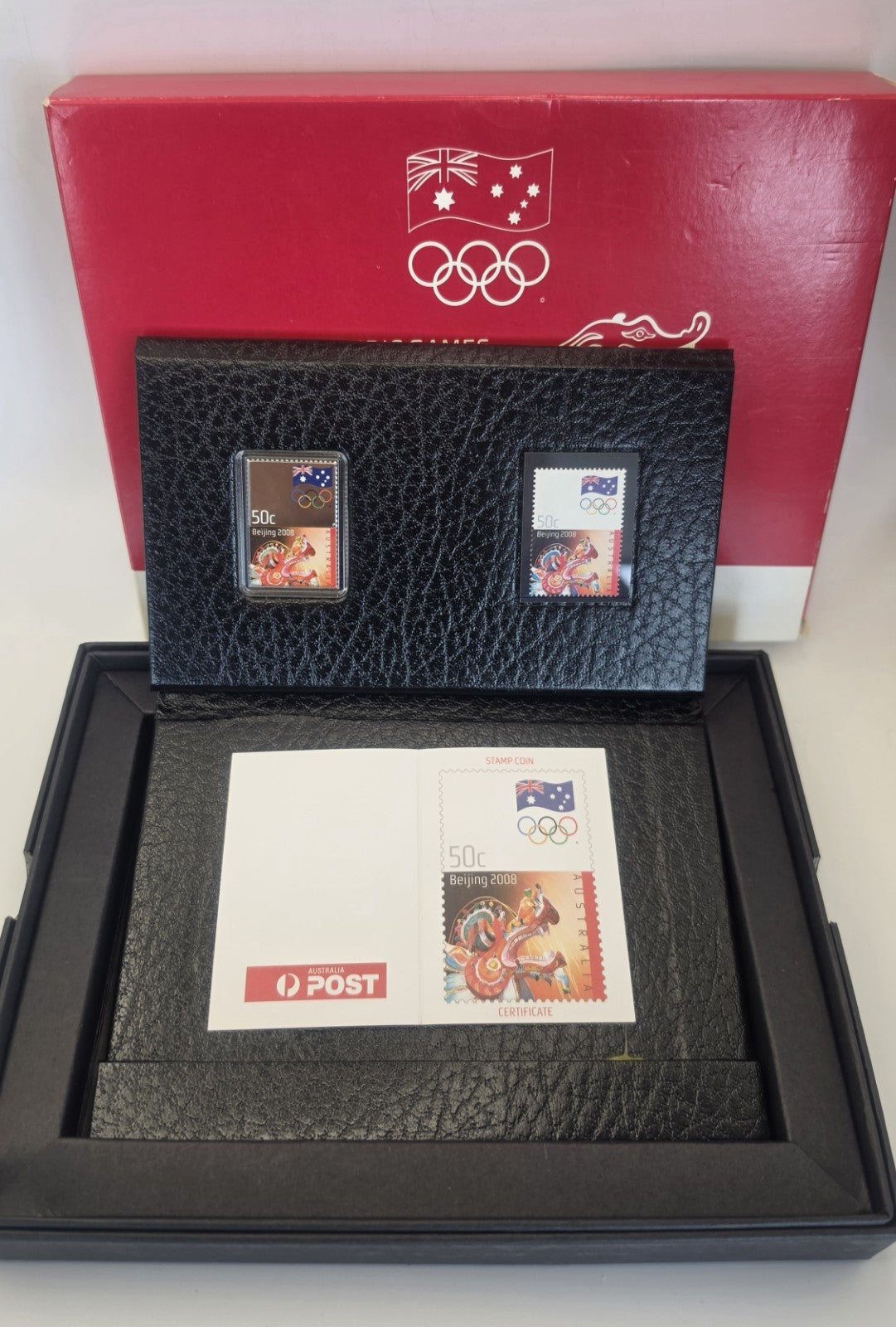 2008 Olympic Games Beijing 50c Stamp-Perth Mint Coin Limited Edition 4377-8,000