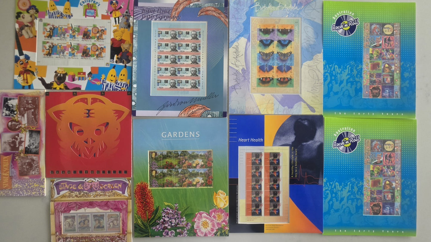 Australia Post Mint Stamp Sheetlets & Presentation Packs Collection Lot