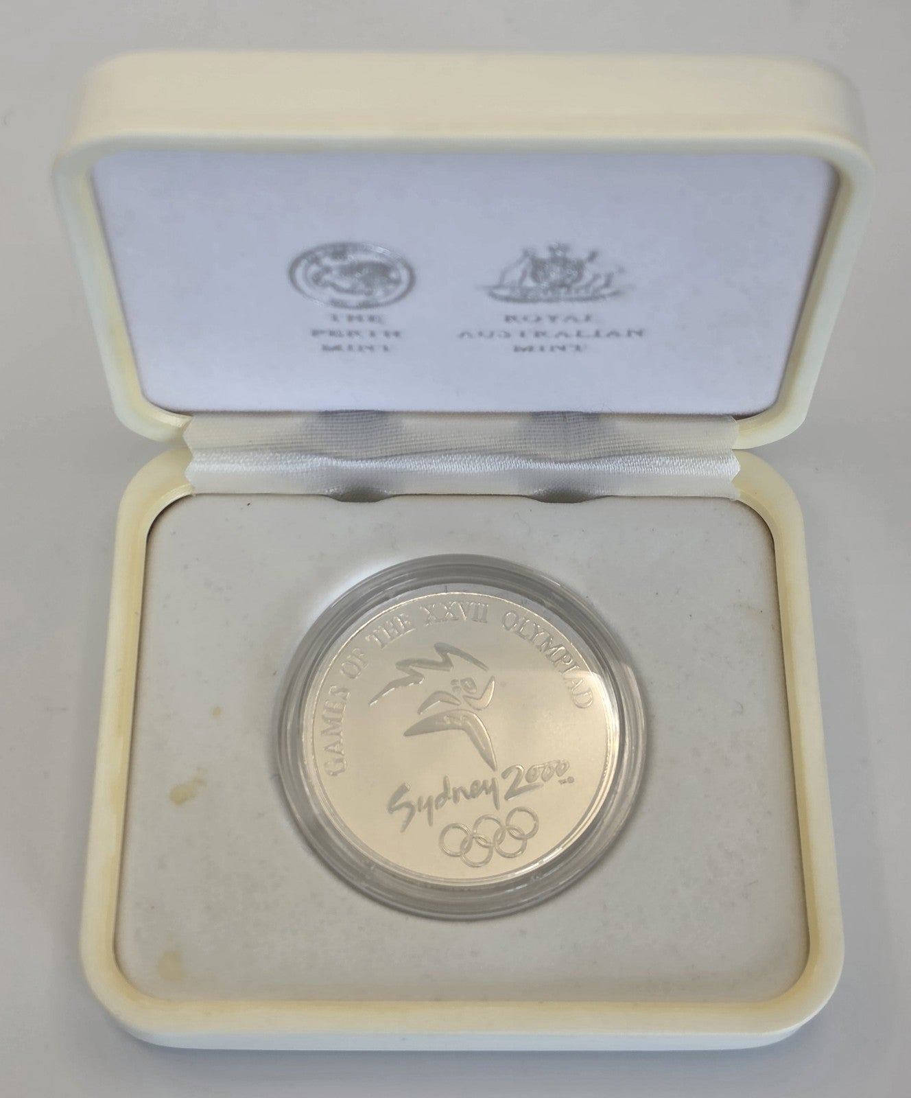 Sydney 2000 Olympic Coin Program Subscriber Silver Medallion RAM Perth Mint Case