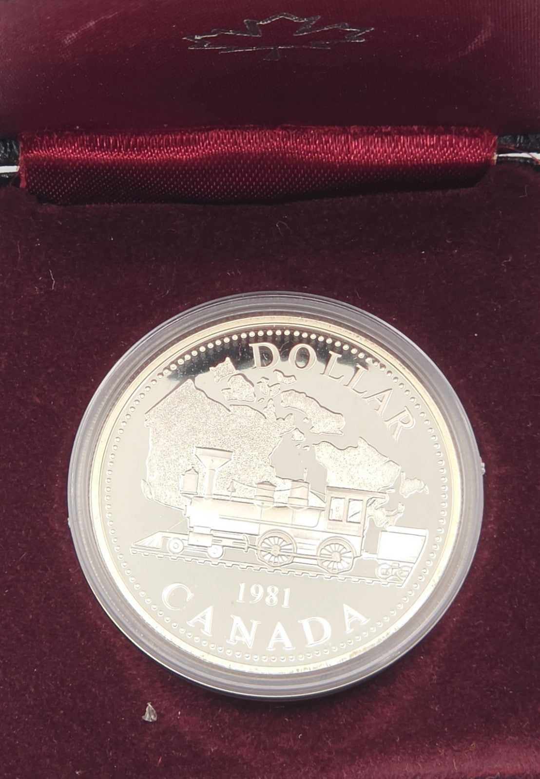 1981 Canada Trans-Canada Railway Centennial Commemorative Silver Proof Coin