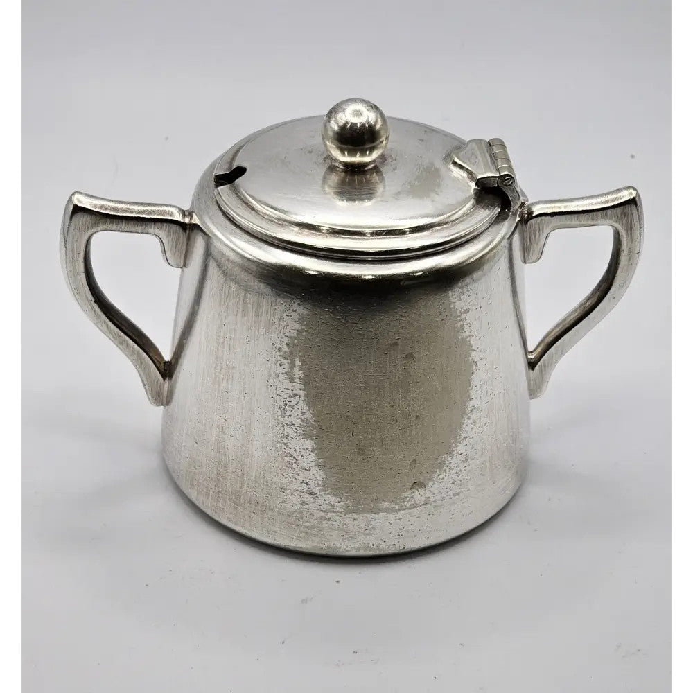 Vintage Georgian EPNS S&S A1 Silver Plated Sugar Bowl with Lid