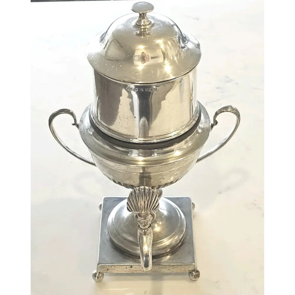 T.W. & Sons Silver Plated EPNS Victorian Antique Tea Urn Samovar