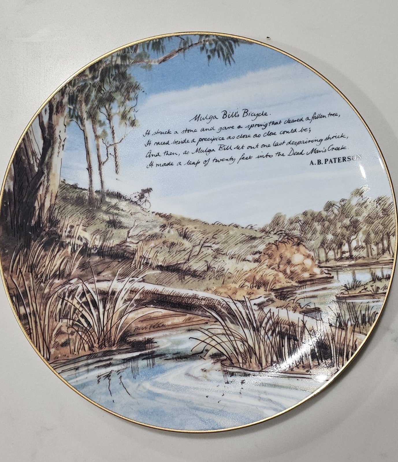 Banjo Paterson The Man from Snowy River Collector Plate Westminster Australia