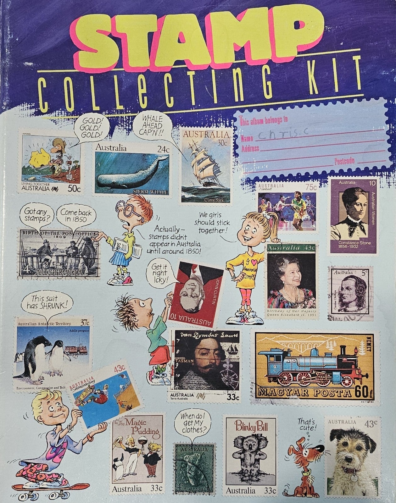 16 Pages Full Album Australia Mint And International Used Stamps