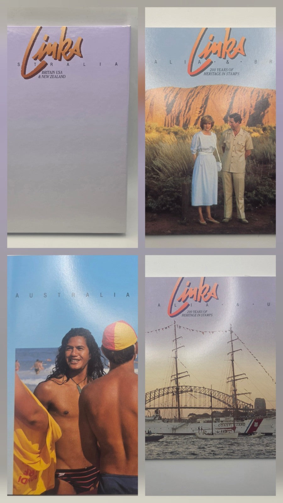 Australia Post Links 200 Years of Heritage in Stamps 3-Booklet Collection Box Se