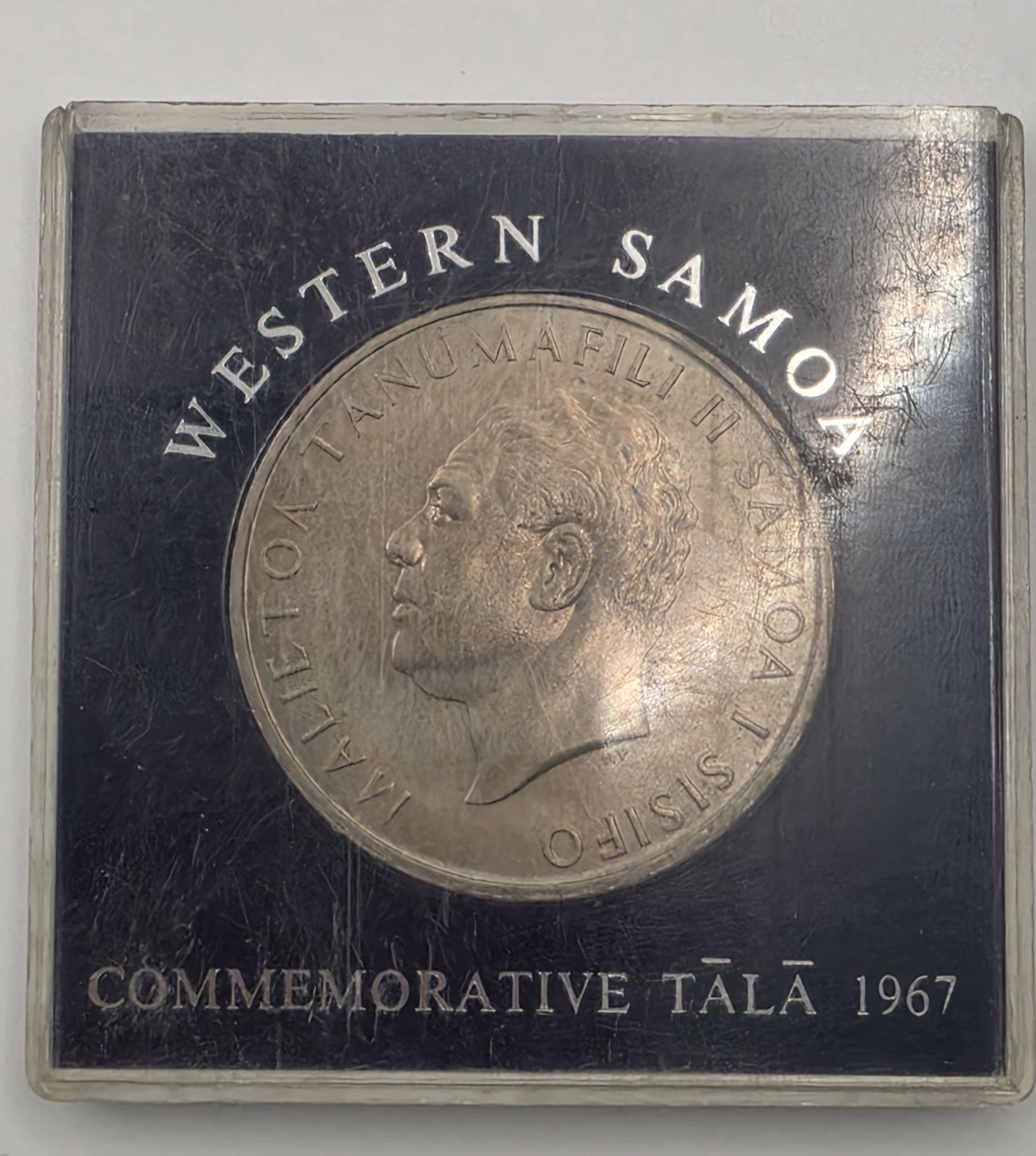 1967 Western Samoa $1 One Tala Malietoa Tanumafili II Commemorative Coin Plastic