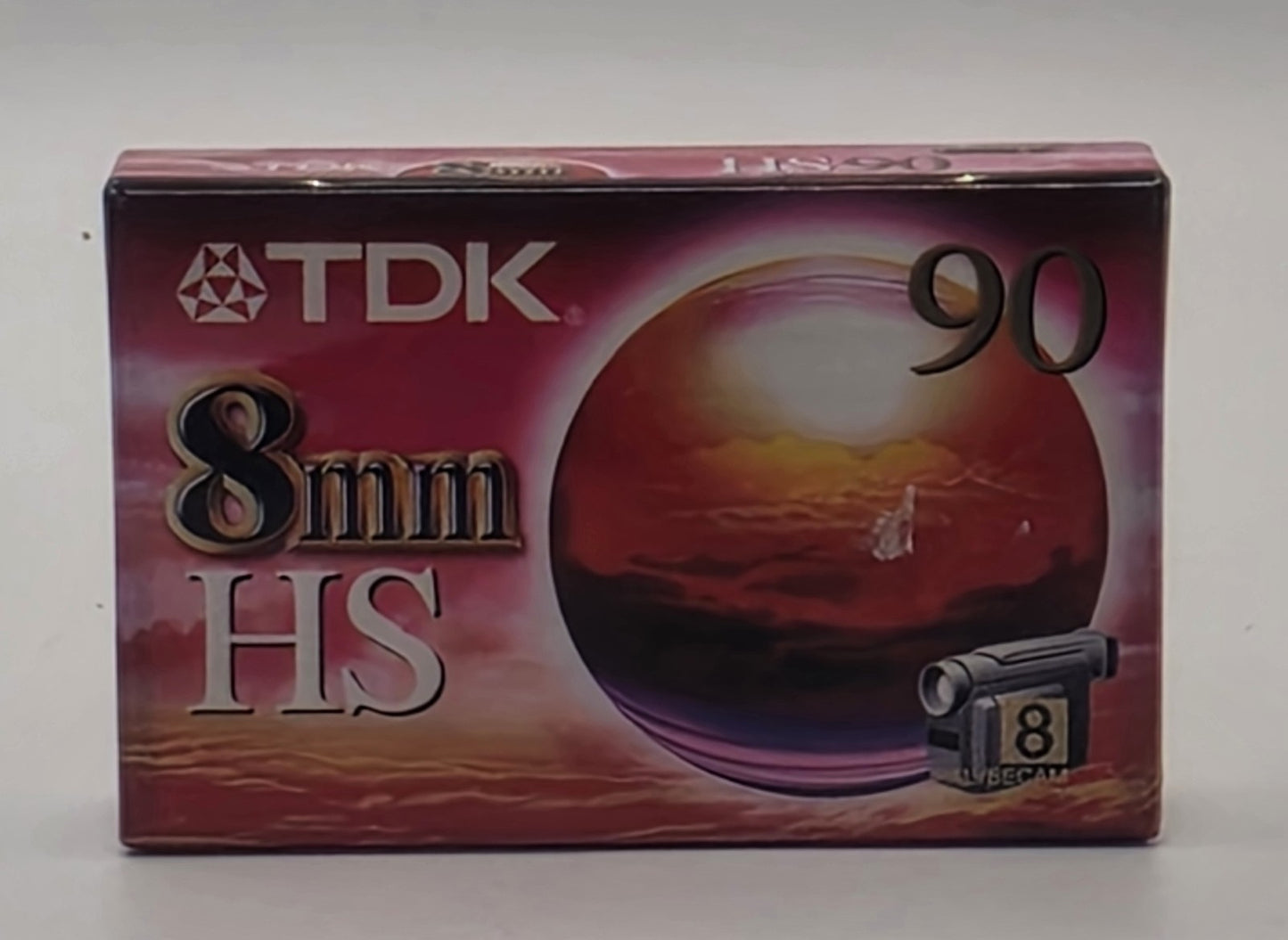 TDK HS 90 8mm Video Cassette Tape- New Sealed