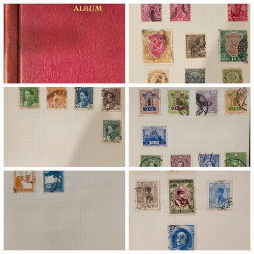 Vintage 24 Pages Full Album Of International Used stamps#0113