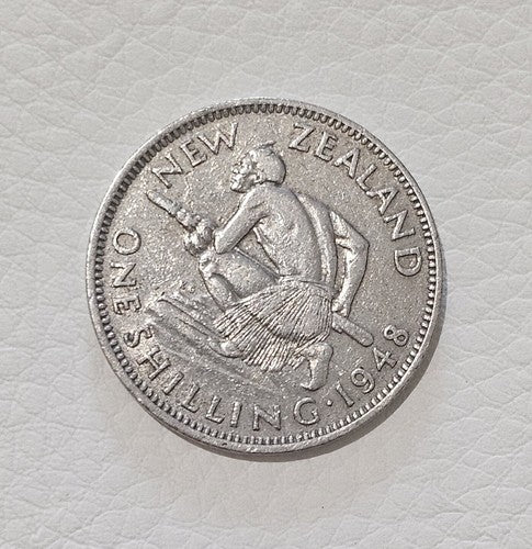 New Zealand 1948 One Shilling 1/- George VI