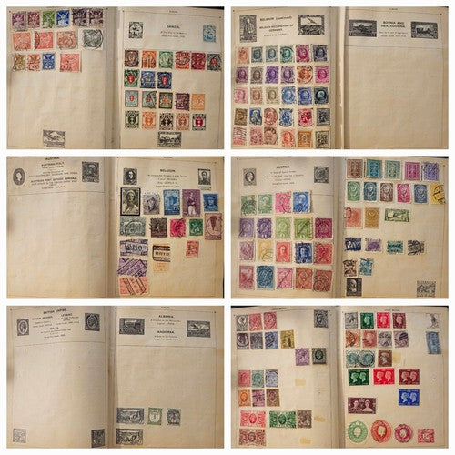 Vintage 200 Pages Full booklet of International Used stamps #0113