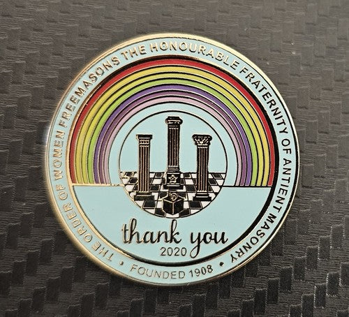 Women Federation Of Ancient Masonry "Thank You" Badges
