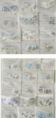 Vintage Hundreds Of Australia Used stamps #0124