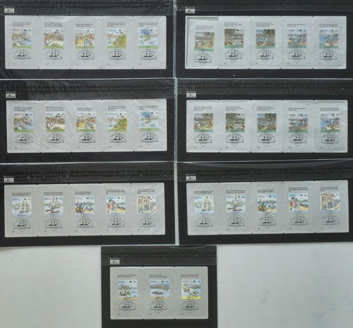 6 Sets (66 Stamp) Collector Cards Year 2000 #1208