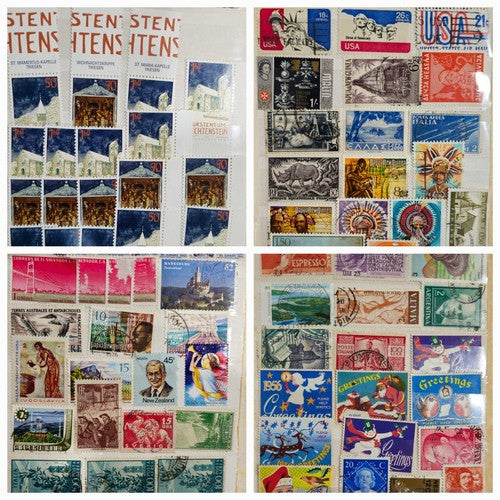 Vintage Would In Album Of International stamps #0113