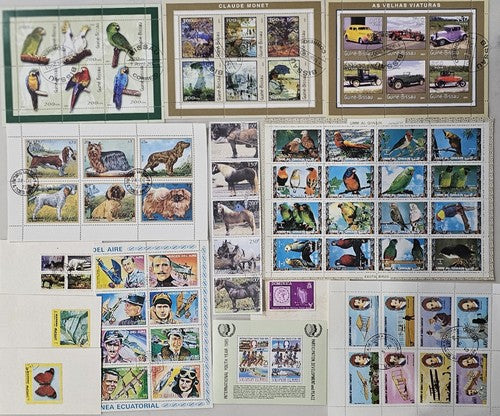 Vintage Sheets Of International Stamps #0126-7