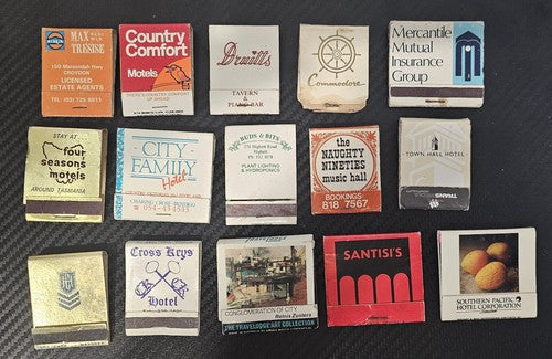 Collection of vintage Used and New Match books #S1028