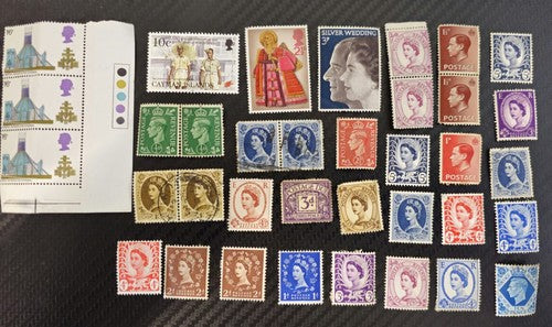 Collection Of 36 Unused and Used Britain Stamps