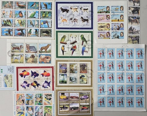 Vintage Sheets Of International Stamps #0126-1