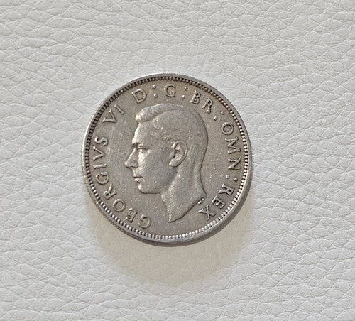 GREAT BRITAIN FLORIN (TWO SHILLINGS) 1948 XF WITH IND IMP, GEORGE VI HE