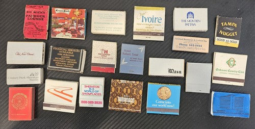 Collection vintage Non-repetitive Int. Used & New Matches And Match Books #S1028