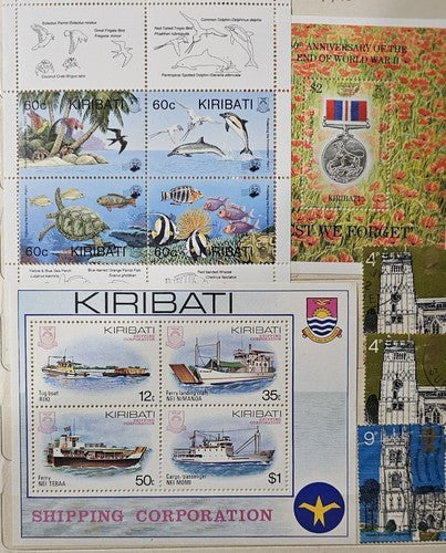 Full Double-Sided 10 Pages International Vintage stamps #1223