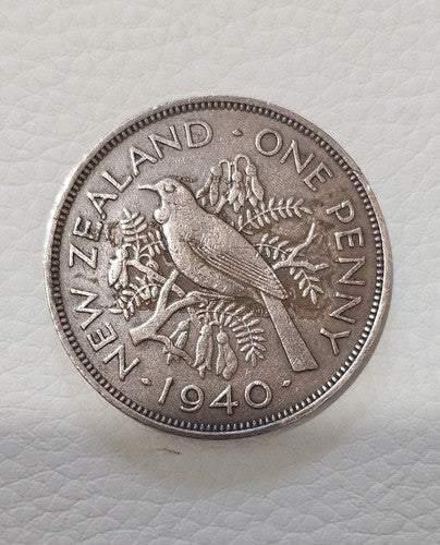 New Zealand 1940 One Penny 1d George VI
