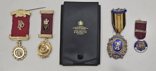 Sterling Silver Masonic / RAOB Jewels – Founder & Chapter Jewels x4, 124g