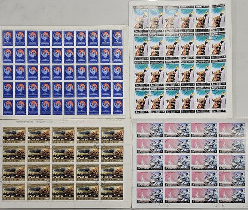 Vintage set of sheets international stamps #1221