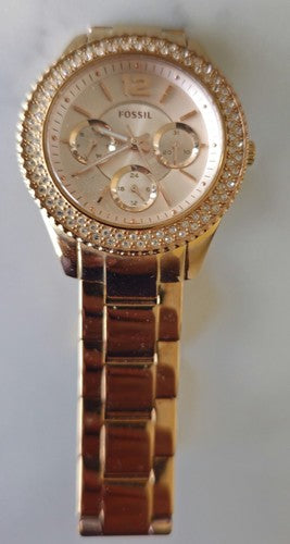 Fossil Rose Gold-Tone Women's Watch - Working Condition