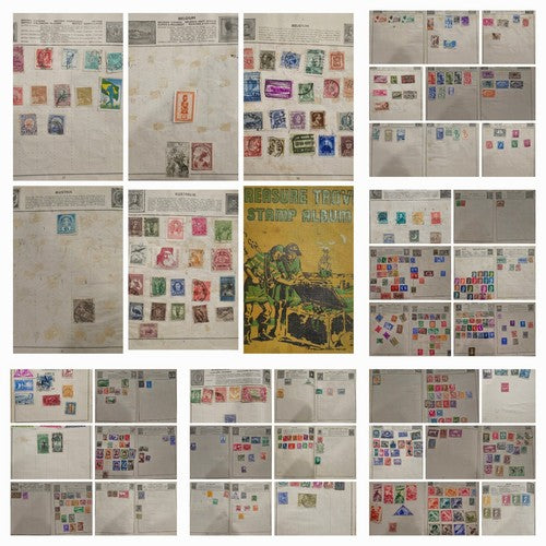Vintage Valuable International stamps Album #0120