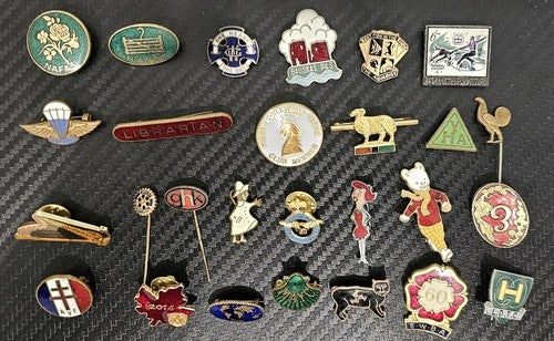 Assorted Enamel Pin Badges Inc Equestrian 90s Cartoon Characters Airbourne x27