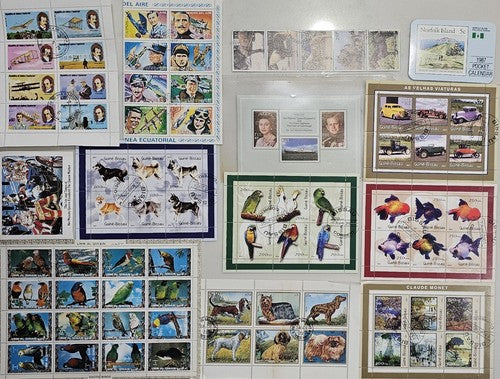 Vintage Sheets Of International Stamps #0126-2