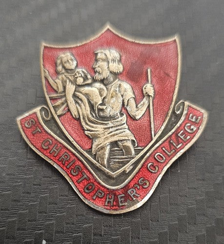 Vintage The British ST CHRISTOPHER'S COLLEGE Badge