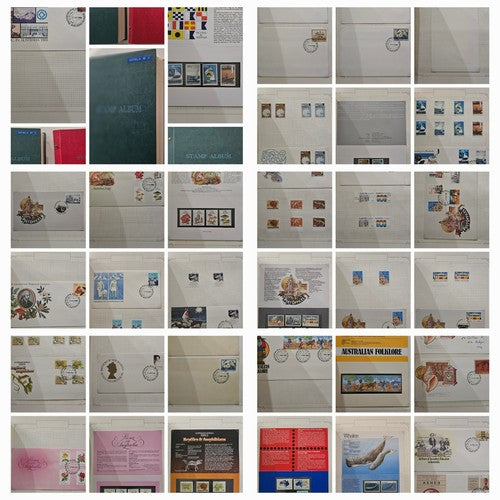 Mix Collection Two Albums Of Australia stamps #0124