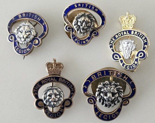 Collection of the Royal British Legion Enamel Pin Badge