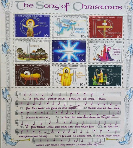 Collection Of Vintage Christmas stamps #0118