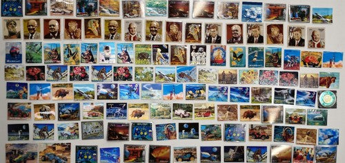 Large Amount 122 PC's Mixed Special Lenticular International stamps #1224-6