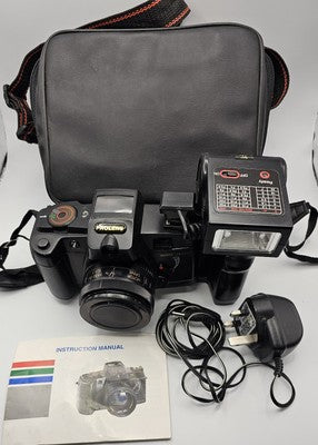 PROLENS 35mm Film Camera with Built-in Flash & Case - - NOT TESTED - Sold as is