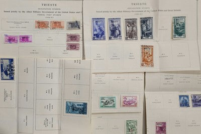 Vintage International Trieste Stamps #0420