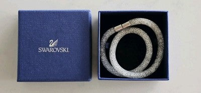 Swarovski Stardust Crystal Bracelet/Necklace Magnetic Clasp and Original Box