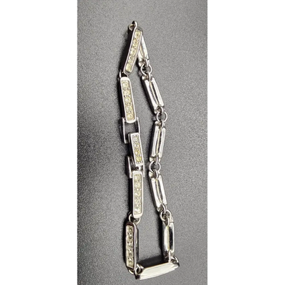 Swarovski Silver-Tone Crystal Link Bracelet