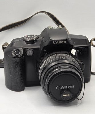 Canon EOS 5000 35mm SLR Film Camera with 38-76mm Zoom Lens & Strap - New Battery