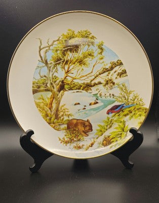 1982 The Four Seasons of 26cm Australia Winter Plate Deidre Hunt Nitto Japan