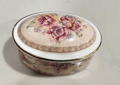 Royal Doulton Trinket BoxVintage Royal Doulton Darjeeling Fine Bone China Oval