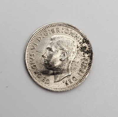 Australia 1951(pl) Threepence 3d George VI (Silver)