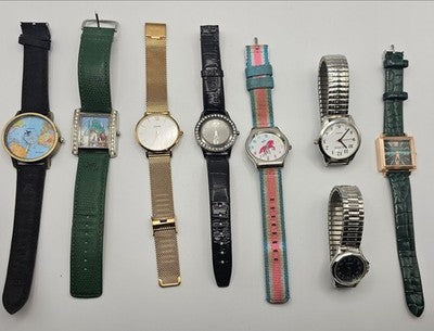 Women's Assorted Fashion Watches Lot - Gold&Silver Tone, Crystal Accents-work