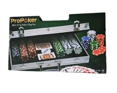 ProPoker 300 x 11.5g Poker Chip Set with Aluminum Case