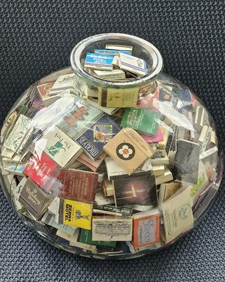 Massive Vintage Matchbook Collection Lot of 558 Retro Advertising Ephem