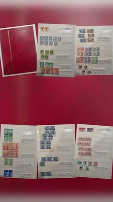 Vintage Australian & New Zealand (Pre-decimal) Mint 16 Pages Album Stamps Collec